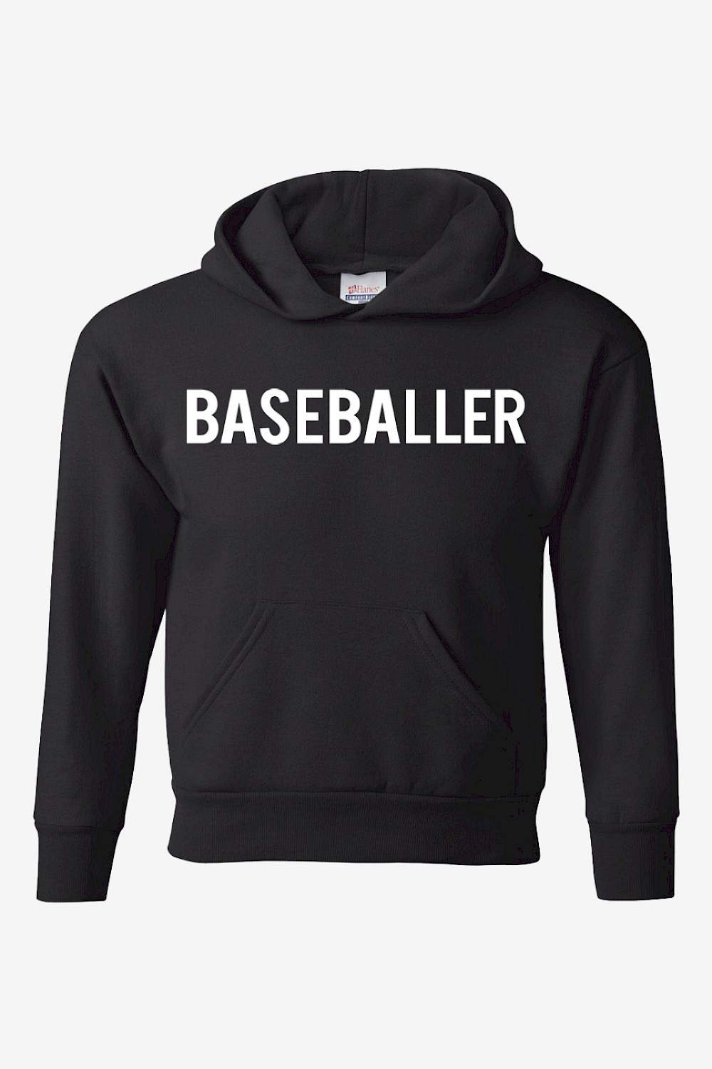 Youth EcoSmart Hooded Sweatshirt - Baseballer (Text)
